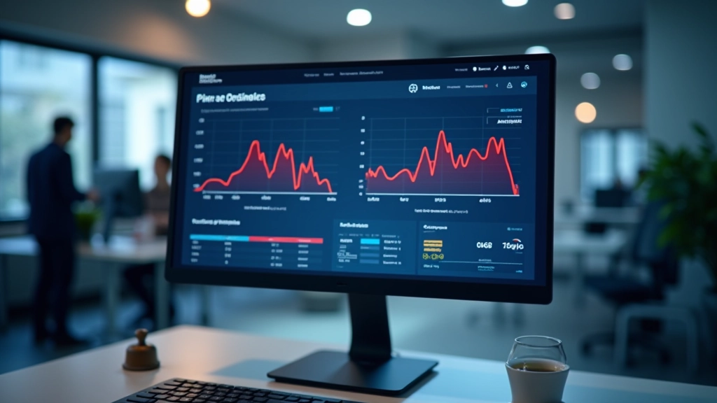 Gráficos de análisis predictivo en pantalla mostrando tendencias y anomalías detectadas